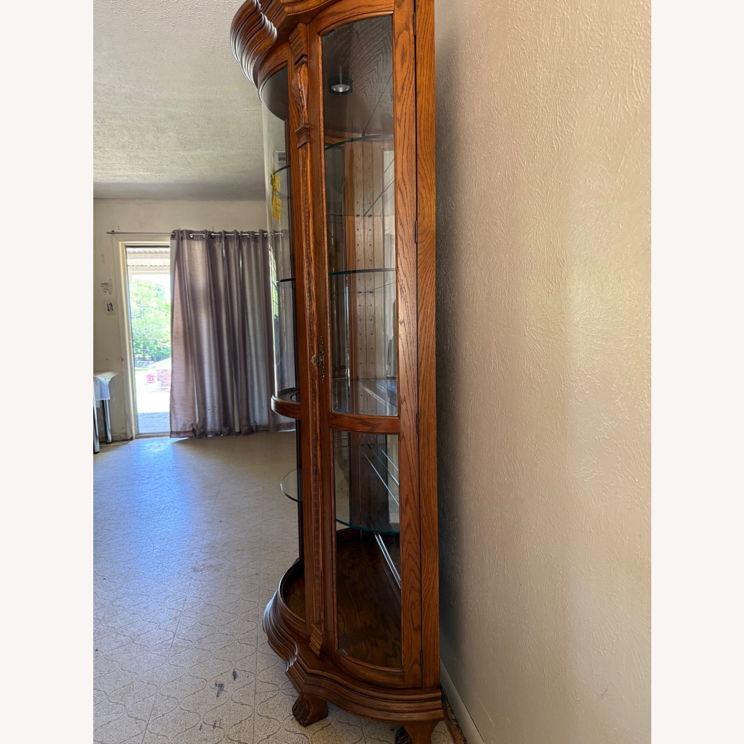 Bassett Empire Style Natural Wood Wall Unit - image-4