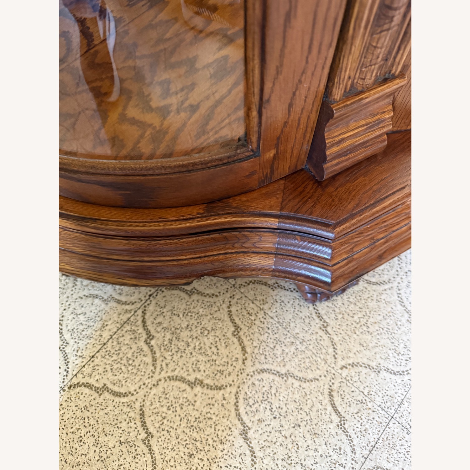 Bassett Empire Style Natural Wood Wall Unit - image-8
