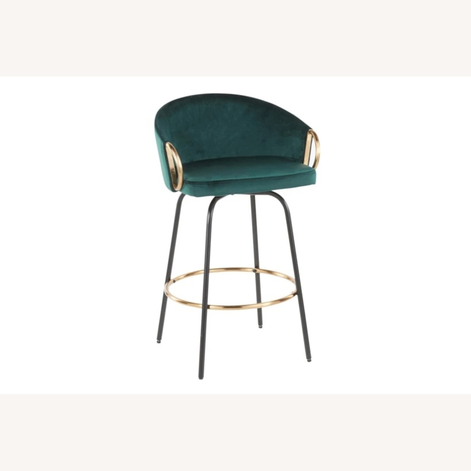 Houzz Green Microsuede Stools - image-5