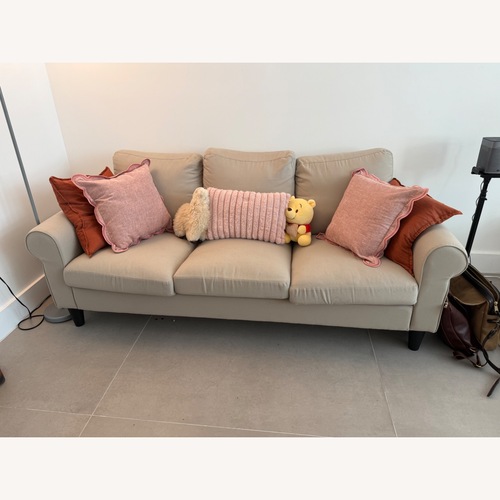 Used IKEA GAMMALBYN Light Brown Fabric 3+ Seater Sofa for sale on AptDeco