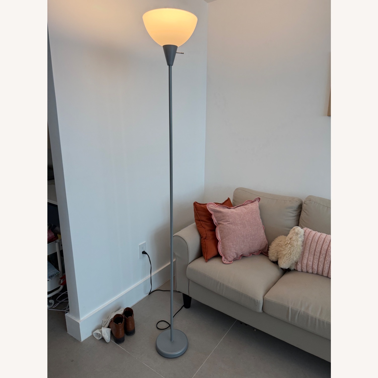 IKEA GAMMALBYN Light Brown Fabric 3+ Seater Sofa - image-3