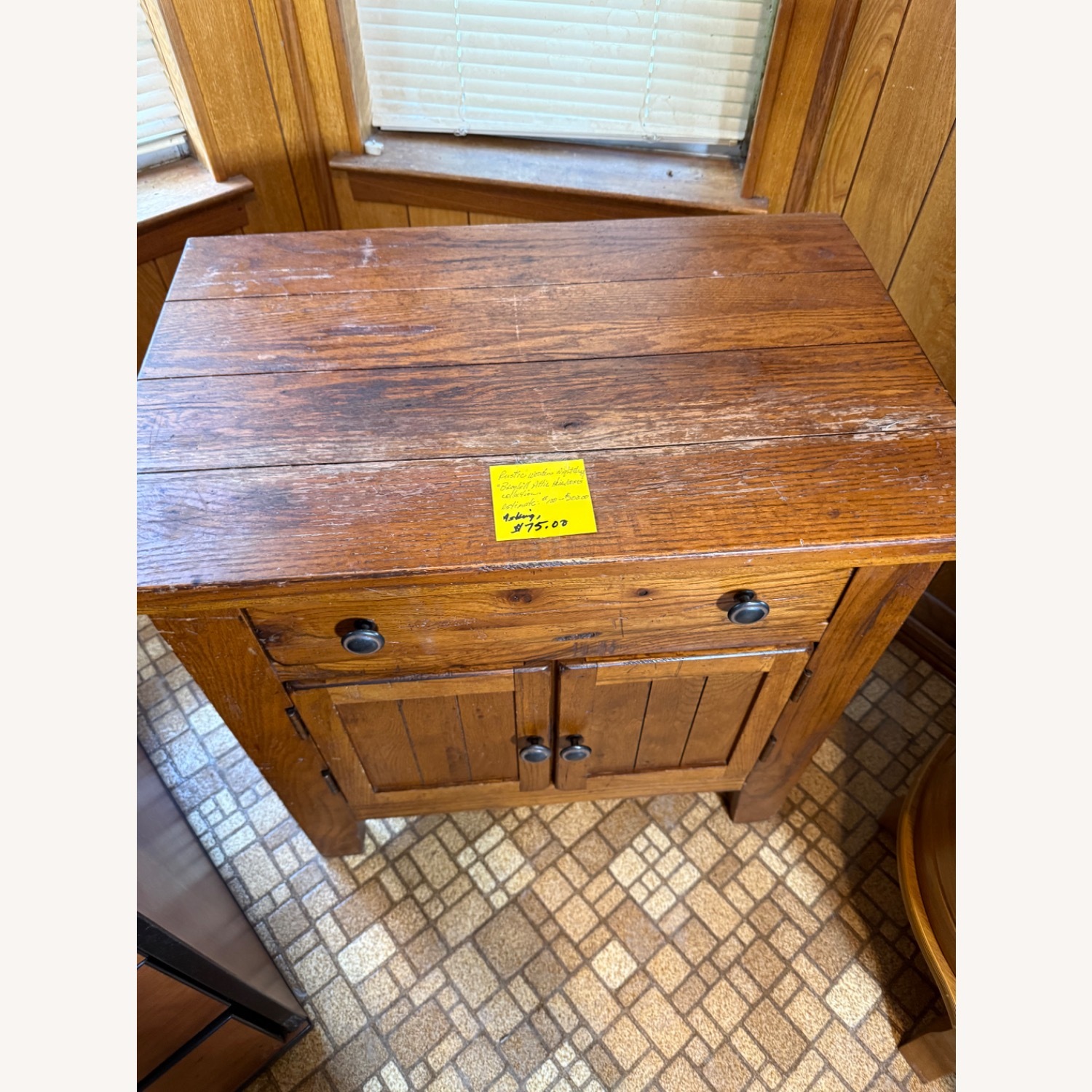 Broyhill Rustic Nightstand - image-1