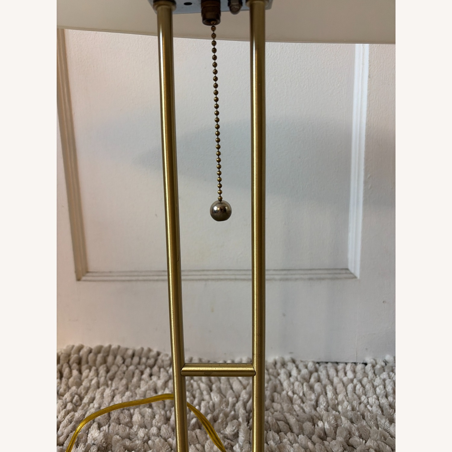 Postmodern Brass Finish Mushroom Lamp/Vintage 80s  - image-6