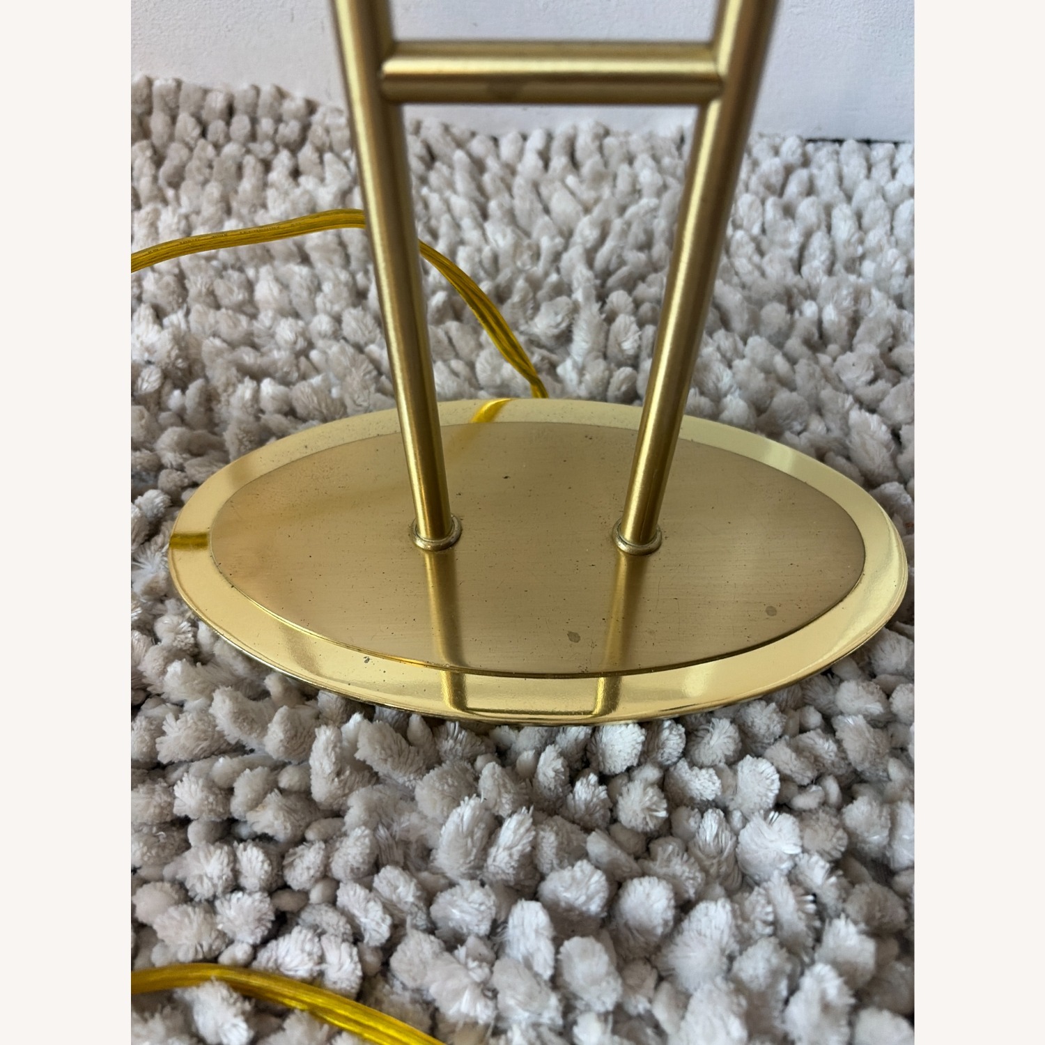 Postmodern Brass Finish Mushroom Lamp/Vintage 80s  - image-5