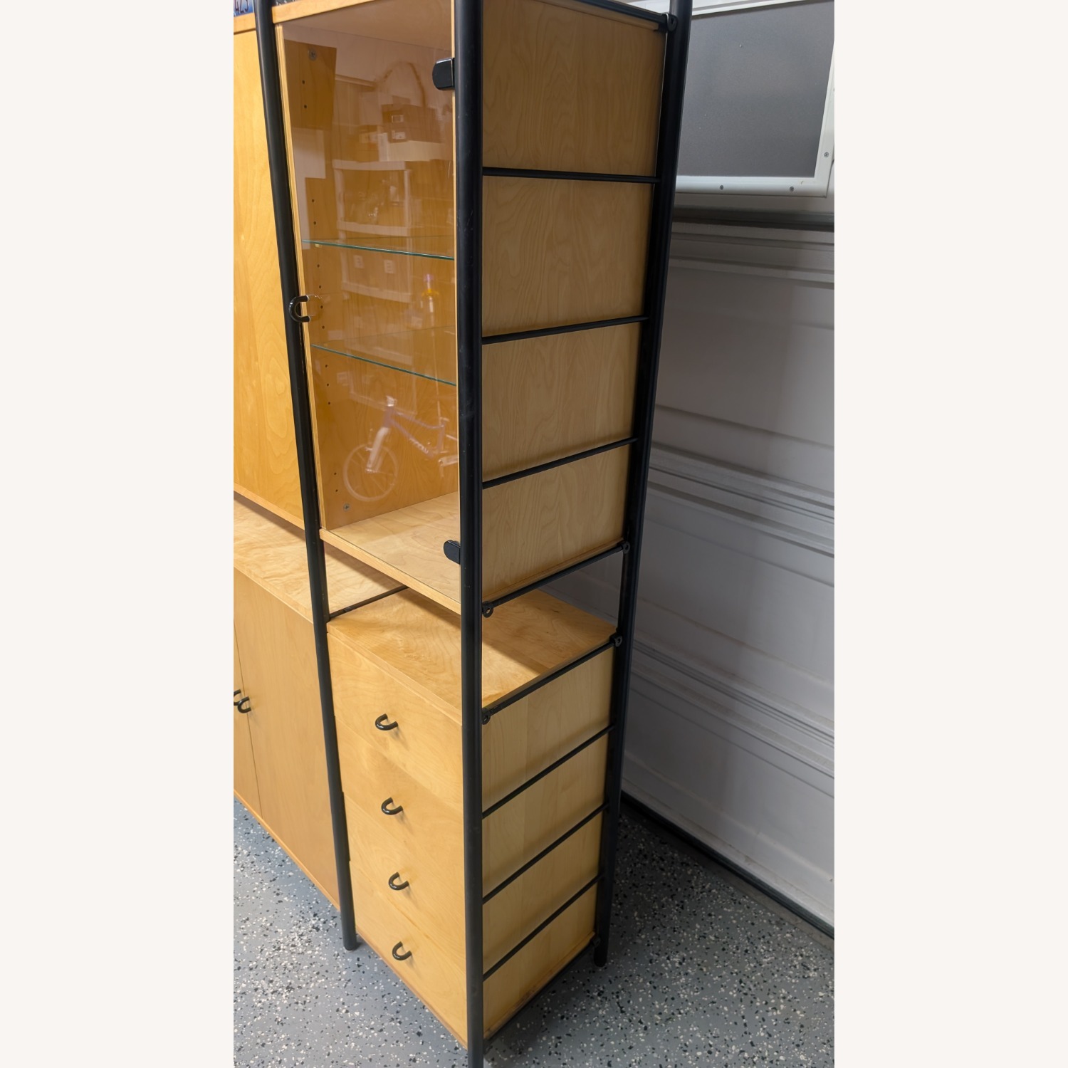 1980's IKEA Niklas Natural Wood Media Storage - image-7