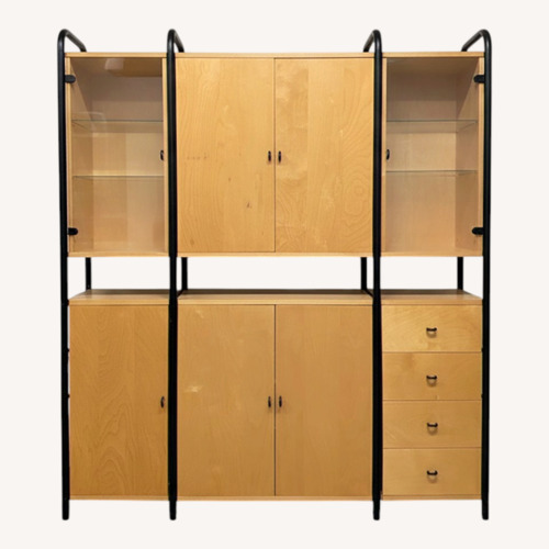 Used 1980's IKEA Niklas Natural Wood Media Storage for sale on AptDeco
