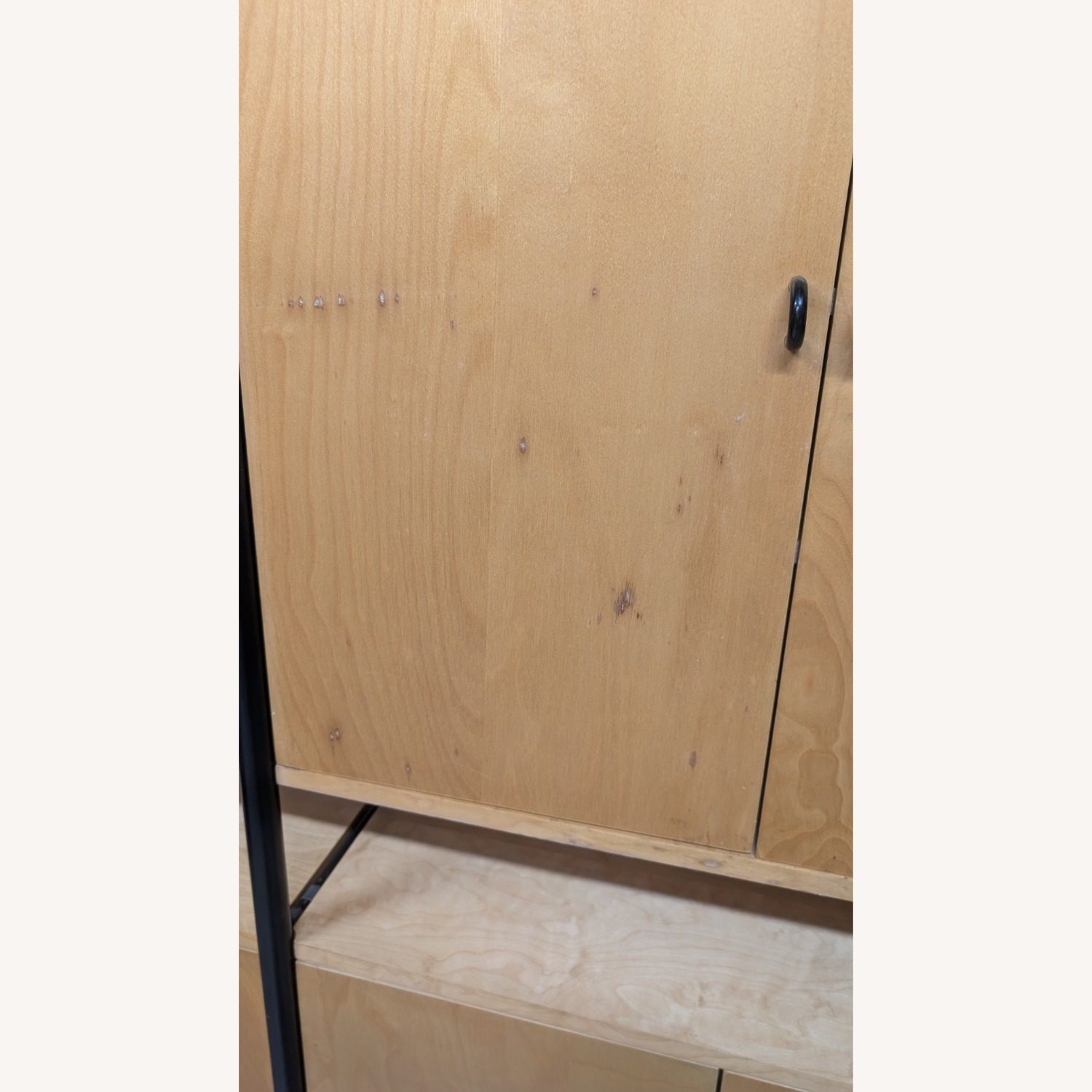 1980's IKEA Niklas Natural Wood Media Storage - image-3