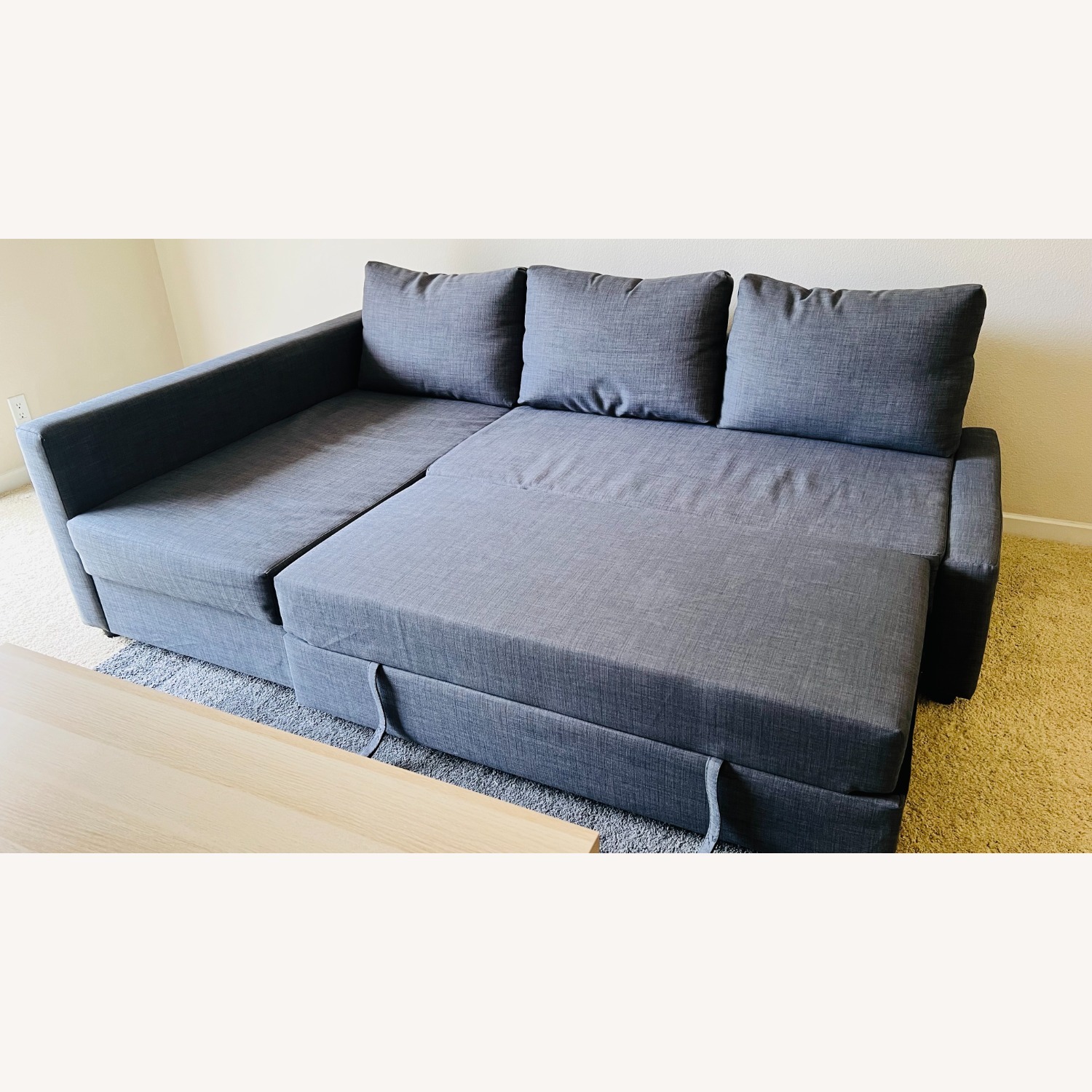 IKEA Dark Gray Fabric Sleeper Sofa - image-3