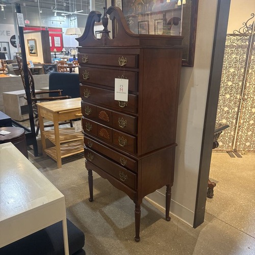Used Mahogany Queen Anne Style Highboy 7-Drawer Dresser for sale on AptDeco