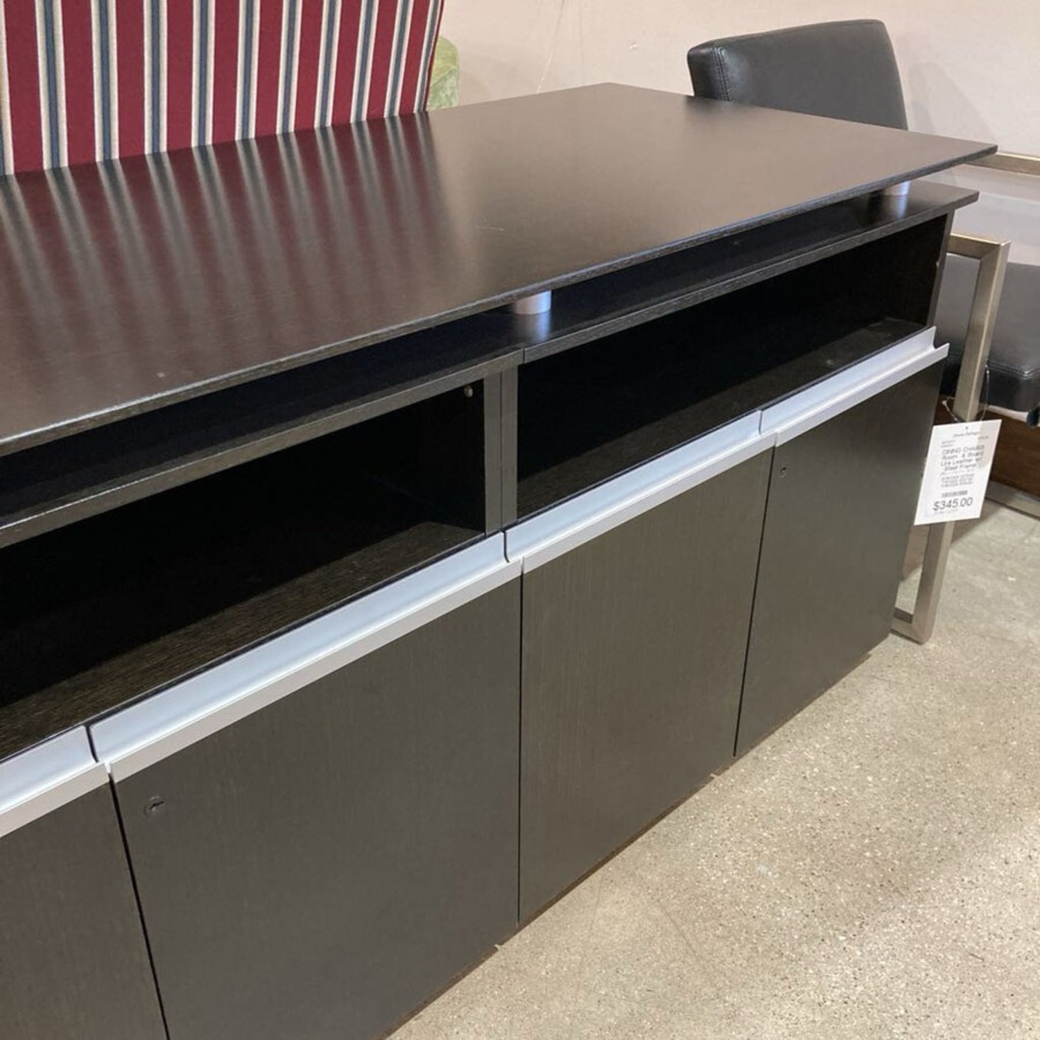 Knoll Modern 3 Cabinet Lockable Credenza Buffet  - image-5