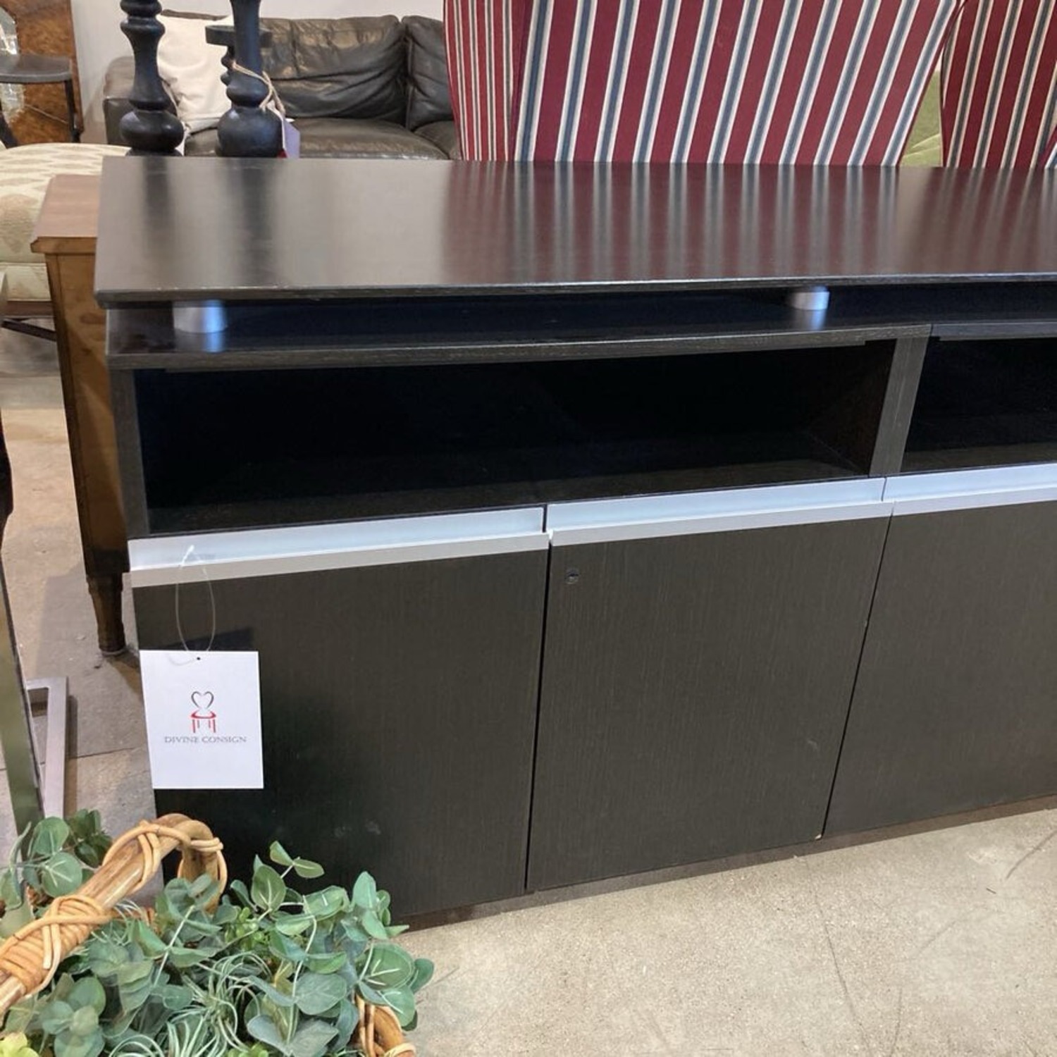 Knoll Modern 3 Cabinet Lockable Credenza Buffet  - image-4
