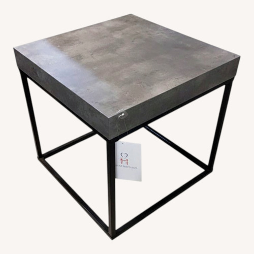 Used Petra Square Concrete Side Table for sale on AptDeco