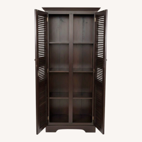 Used Nadeau Double Door Storage Armoire Cabinet for sale on AptDeco