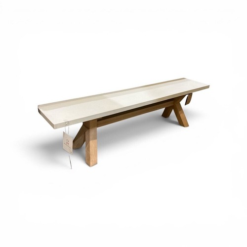 Used Composite & Eucalyptus Bench Outdoor for sale on AptDeco
