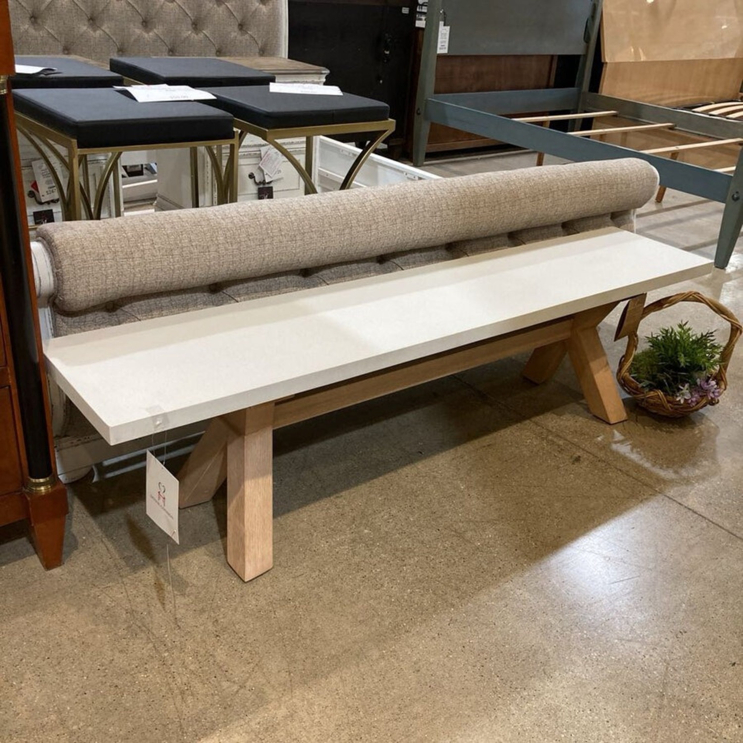 Composite & Eucalyptus Bench Outdoor - image-2