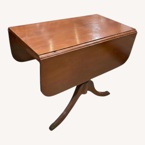 Used Wood Drop Leaf W Duncan Style Legs Side Table for sale on AptDeco
