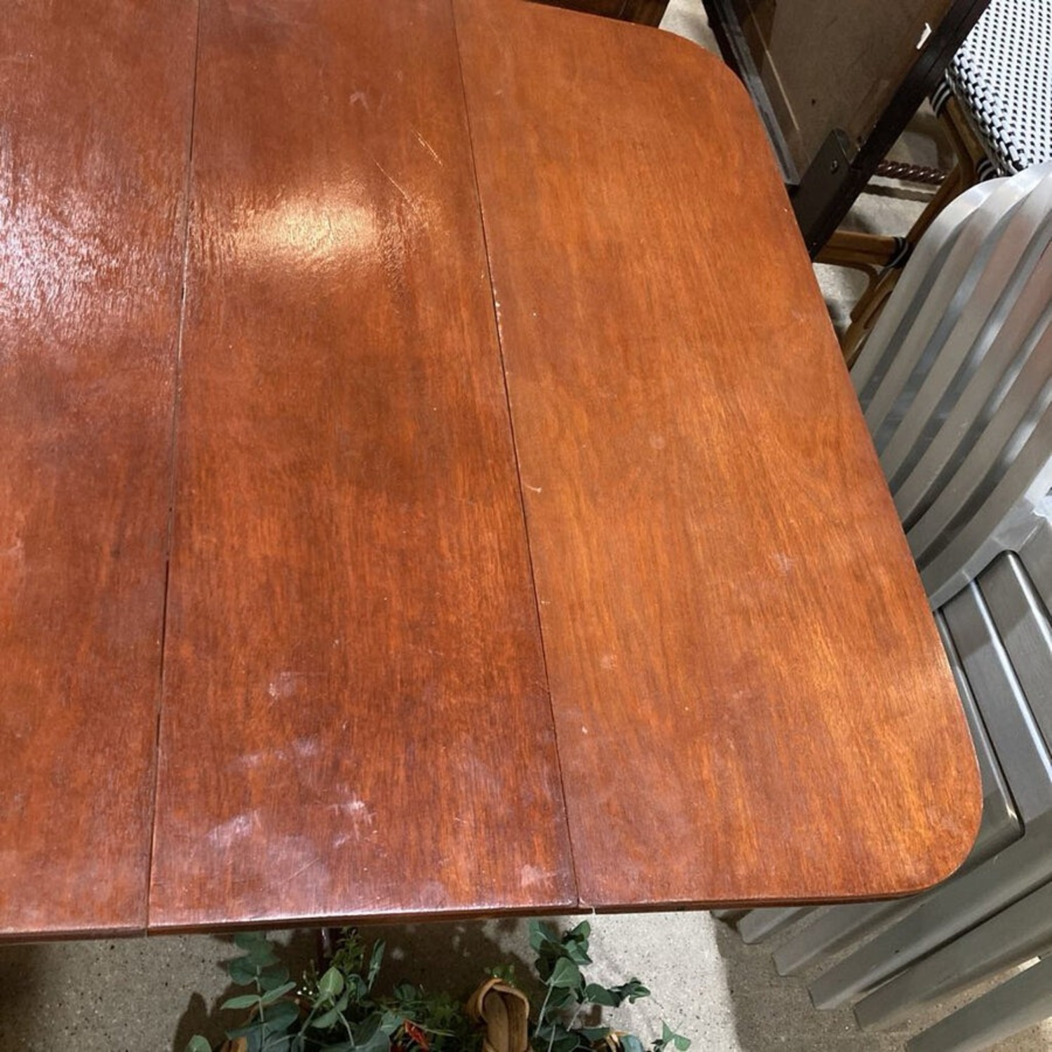 Wood Drop Leaf W Duncan Style Legs Side Table - image-7