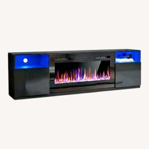 Used TV Stand With Electric Fireplace & Heater  for sale on AptDeco