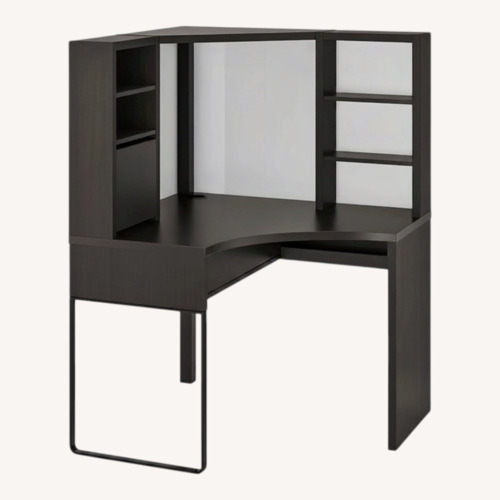 Used IKEA Micke Black Corner Desk for sale on AptDeco