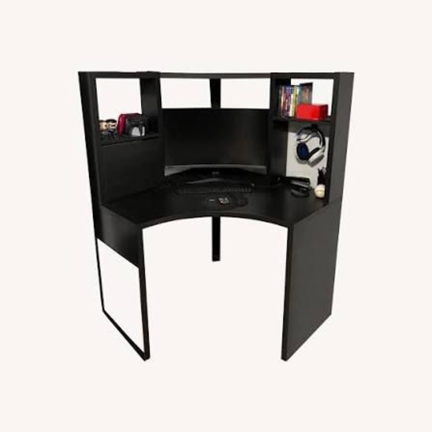 IKEA Micke Black Corner Desk - image-1