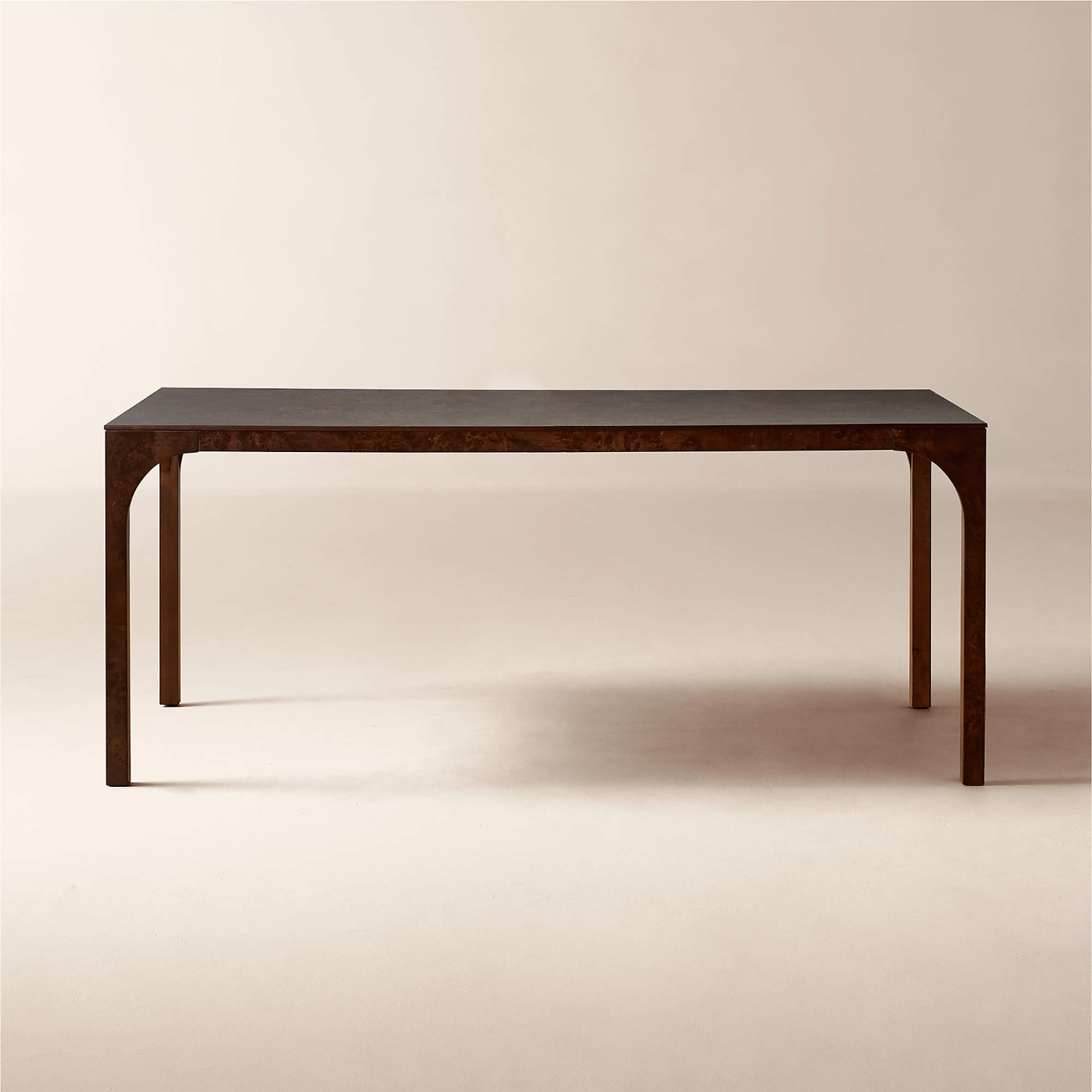 CB2 Aqua Virgo Burl Wood Dining Table - image-4