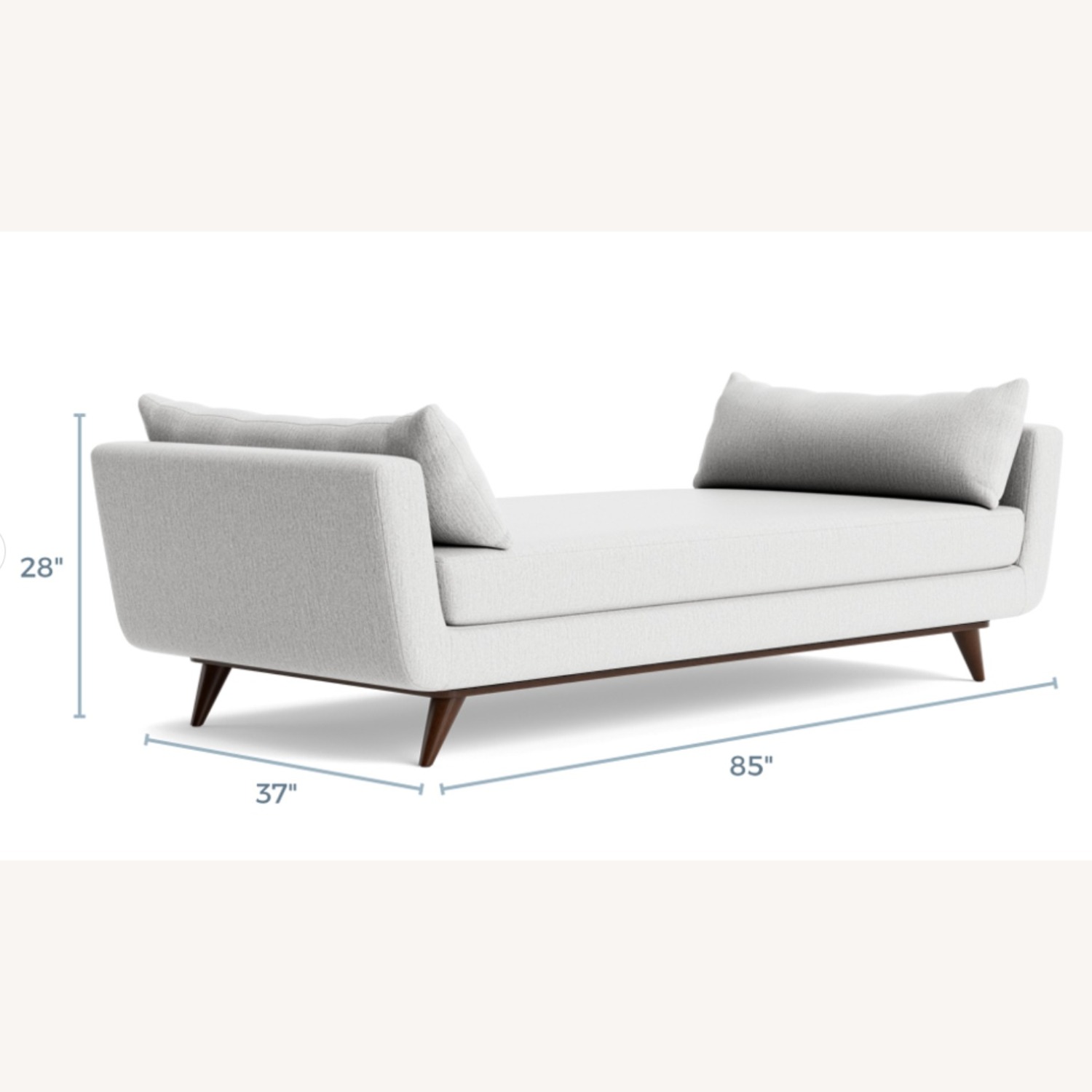 Joybird Light Gray Chaise Lounge - image-1