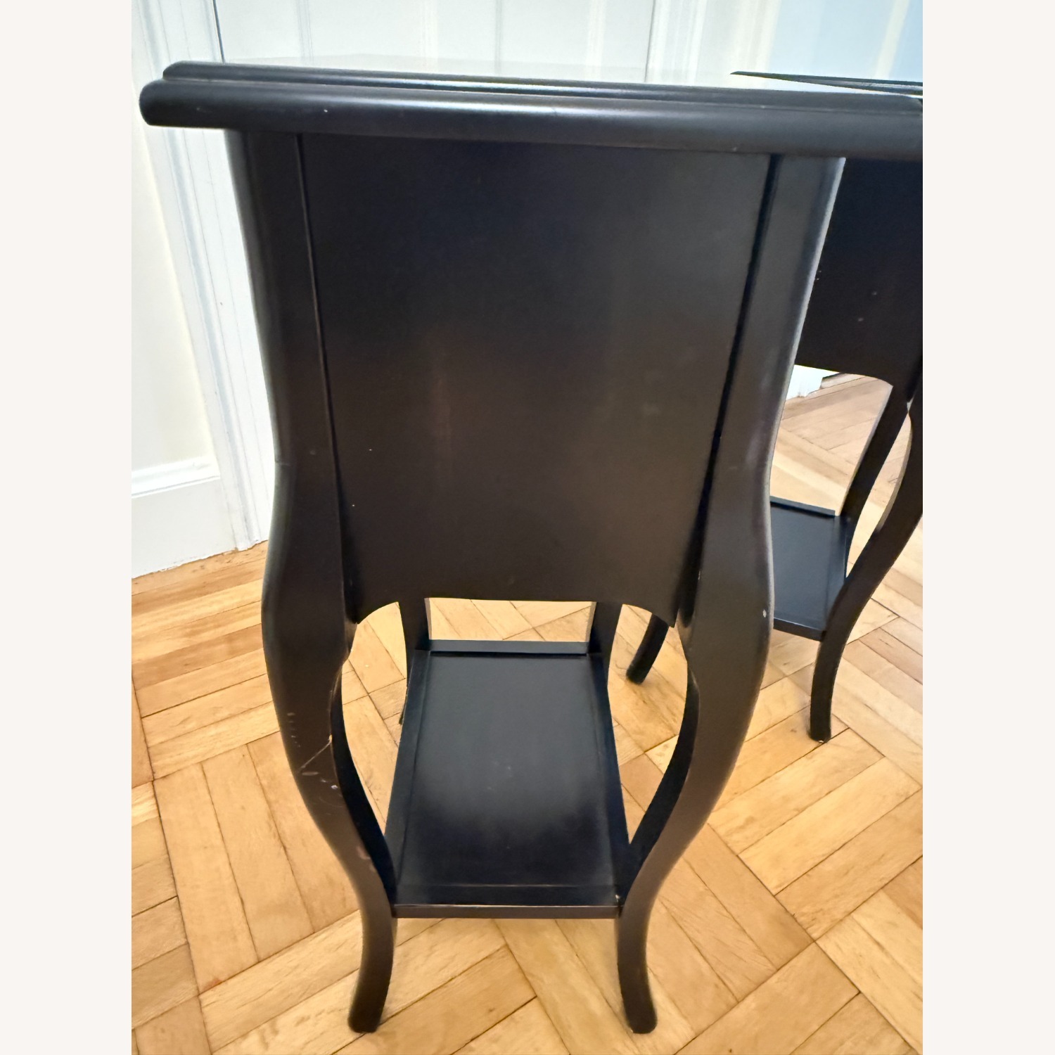 Pier 1 Imports Dark Brown Wood Nightstands - image-5