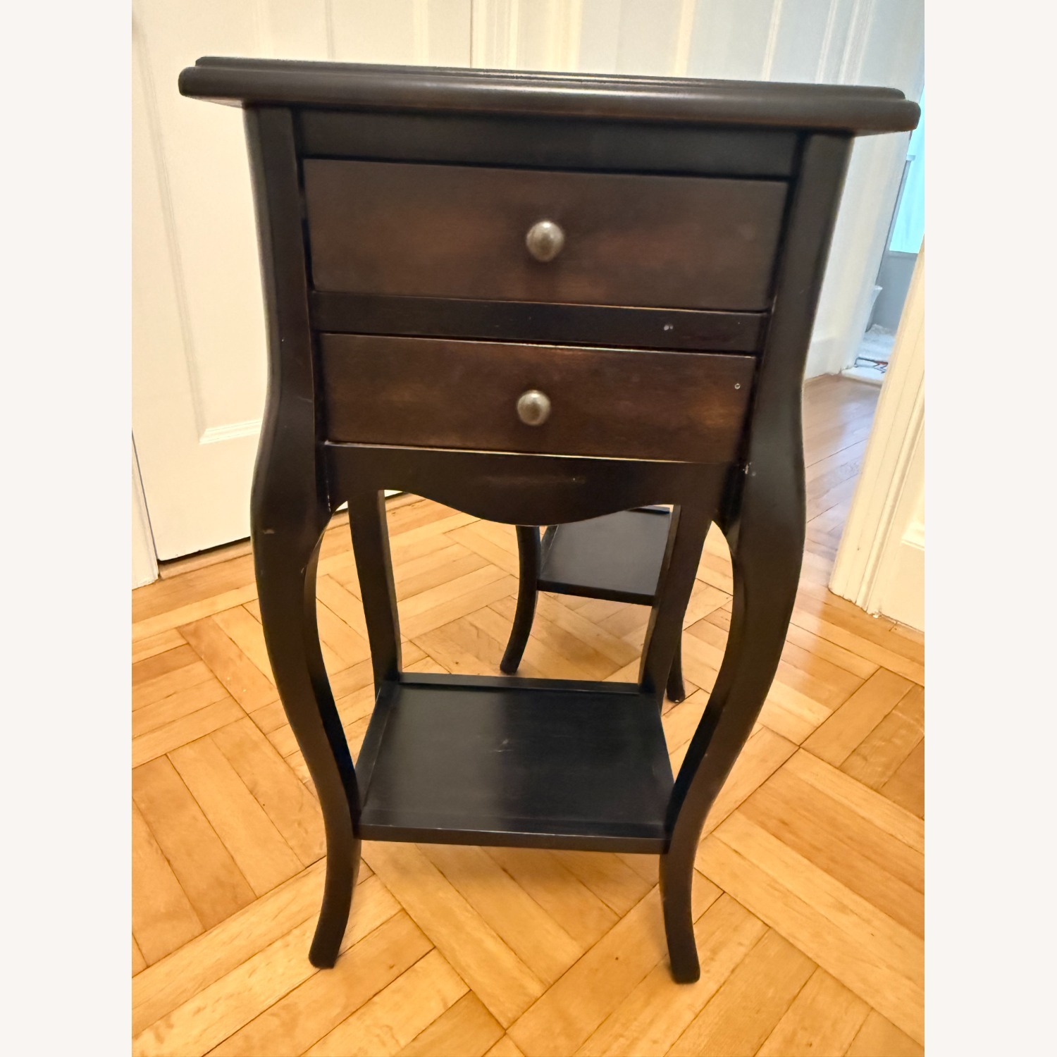 Pier 1 Imports Dark Brown Wood Nightstands - image-3