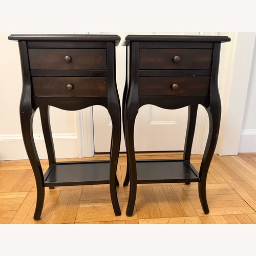 Used Pier 1 Imports Dark Brown Wood Nightstands for sale on AptDeco