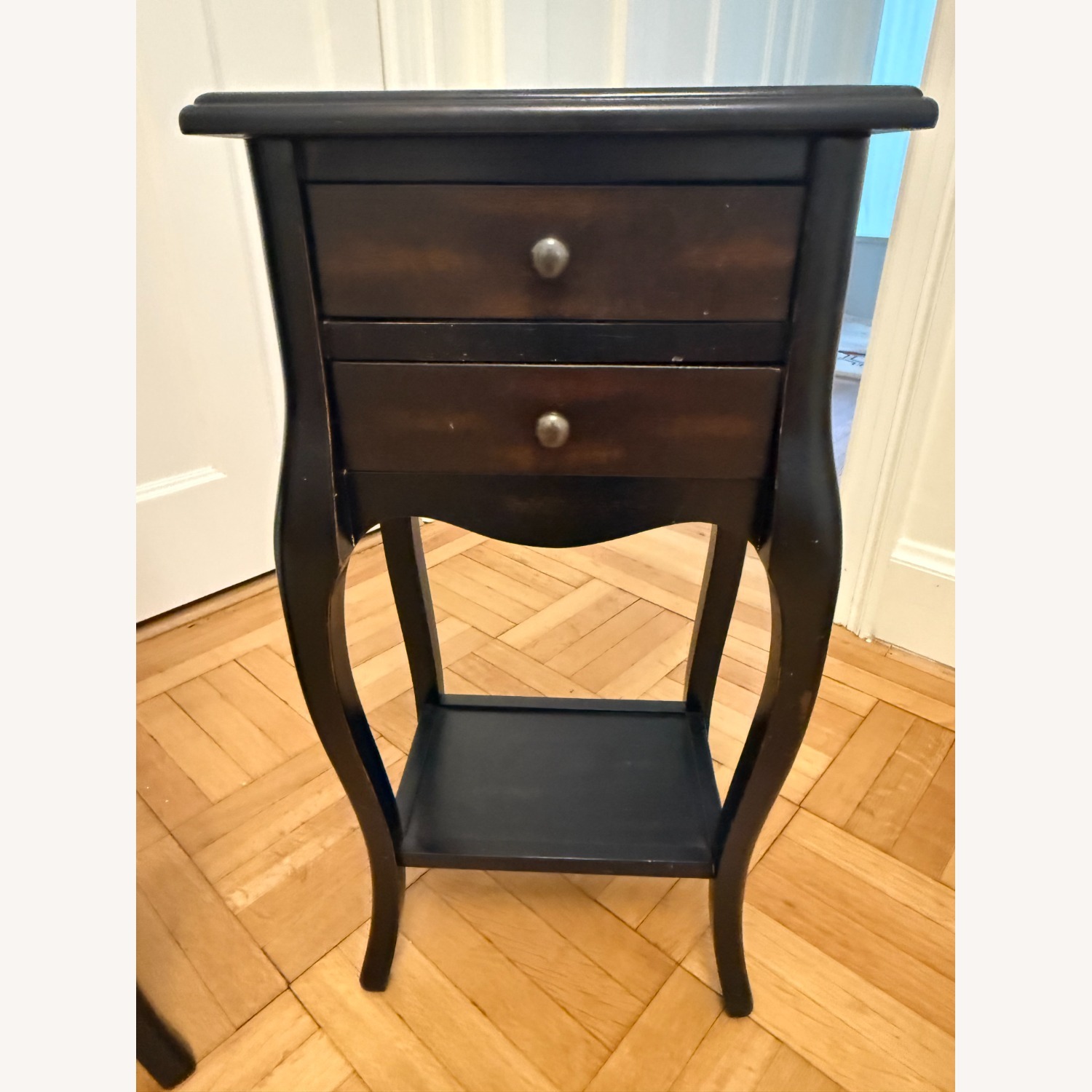 Pier 1 Imports Dark Brown Wood Nightstands - image-13