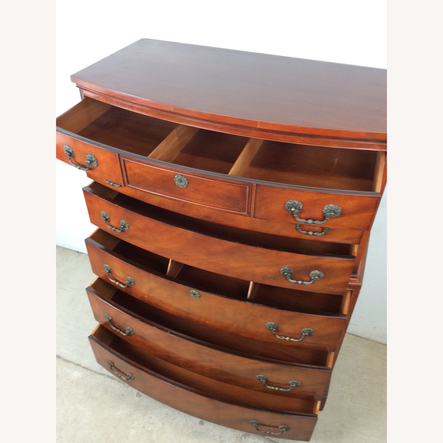 Mid Century Georgian Style Highboy Dresser - image-15