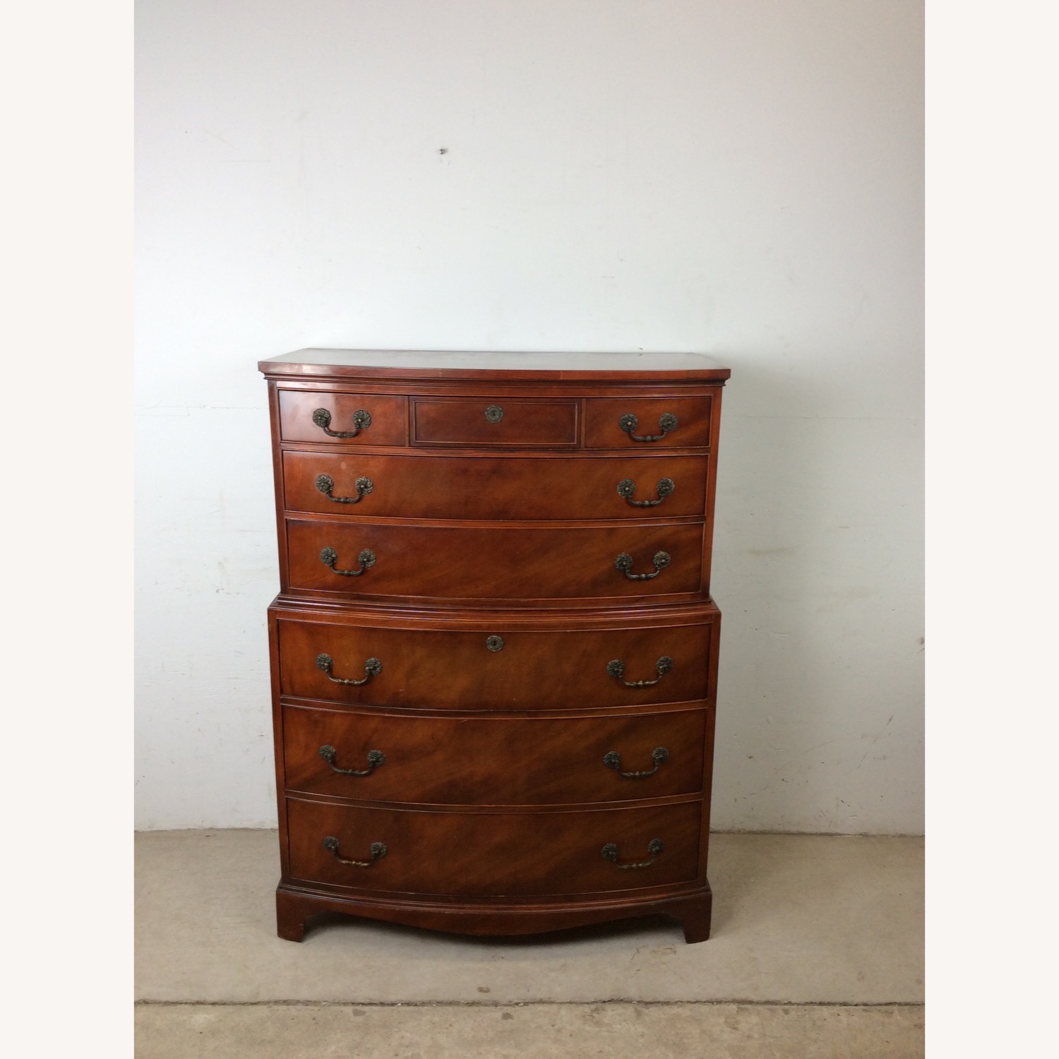 Mid Century Georgian Style Highboy Dresser - image-2
