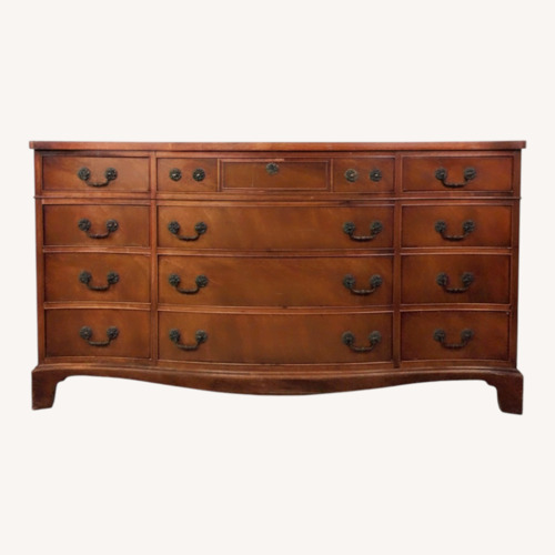 Used Mid Century Georgian Style Lowboy with Bowfront for sale on AptDeco
