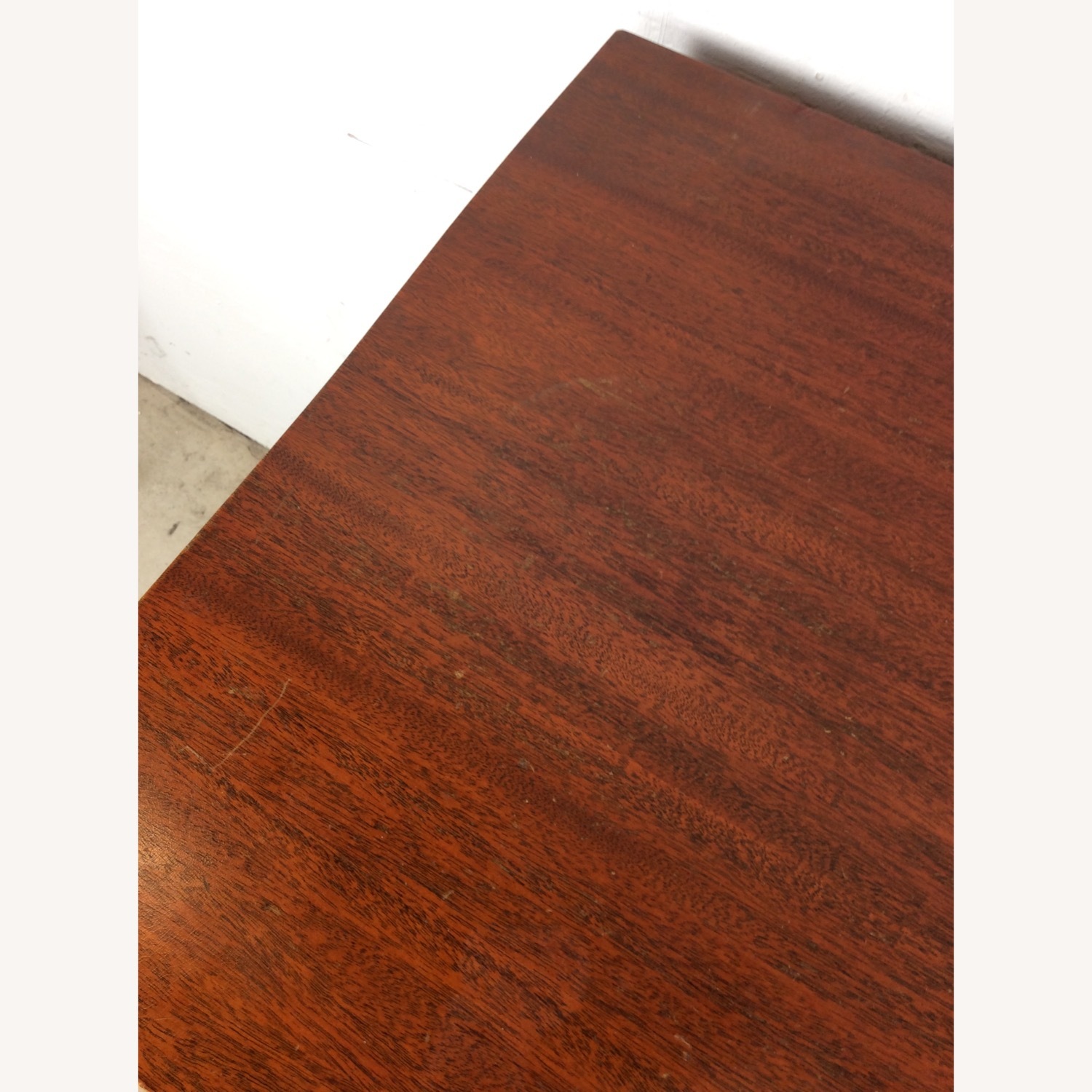 Mid Century Georgian Style Lowboy with Bowfront - image-13
