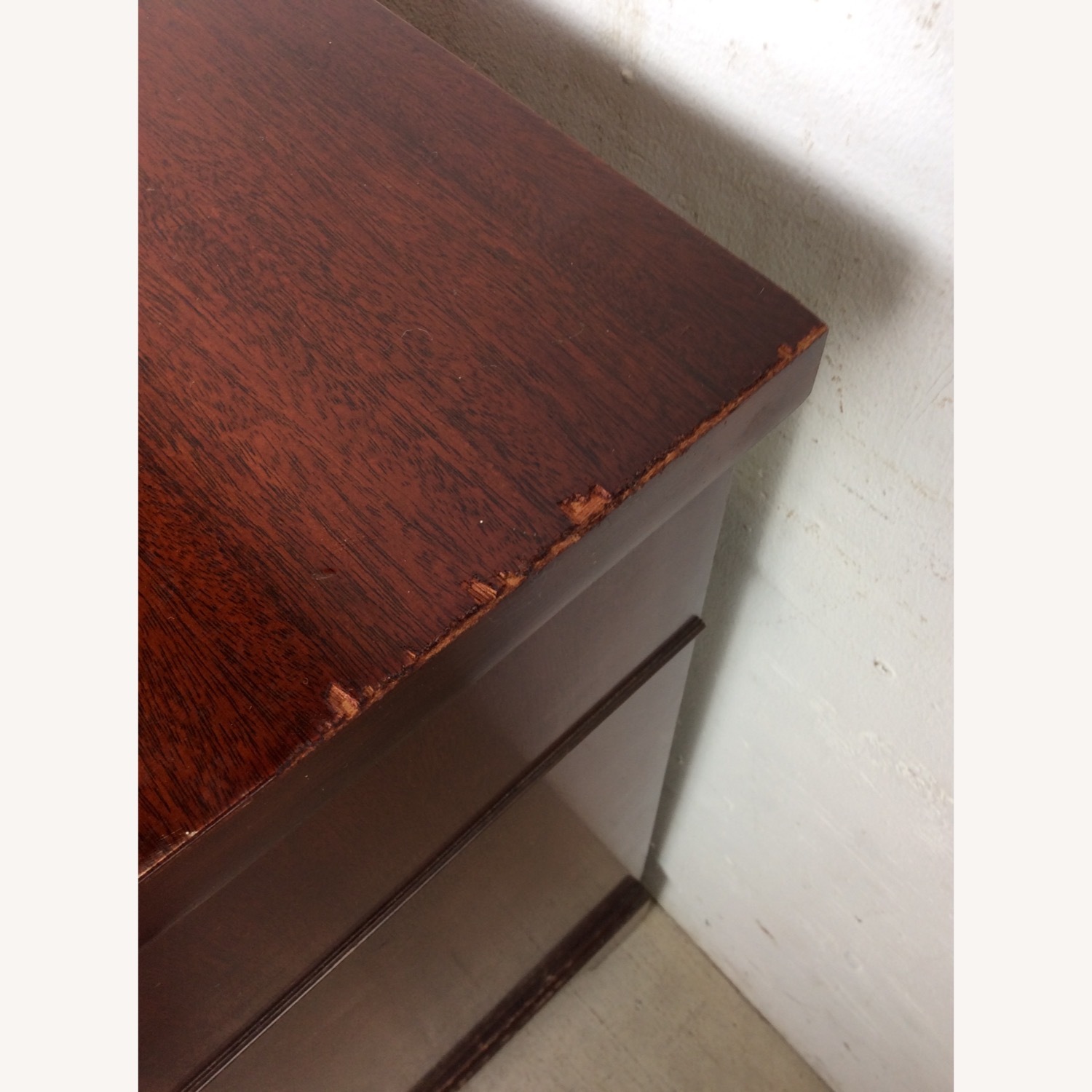 Mid Century Georgian Style Lowboy with Bowfront - image-10