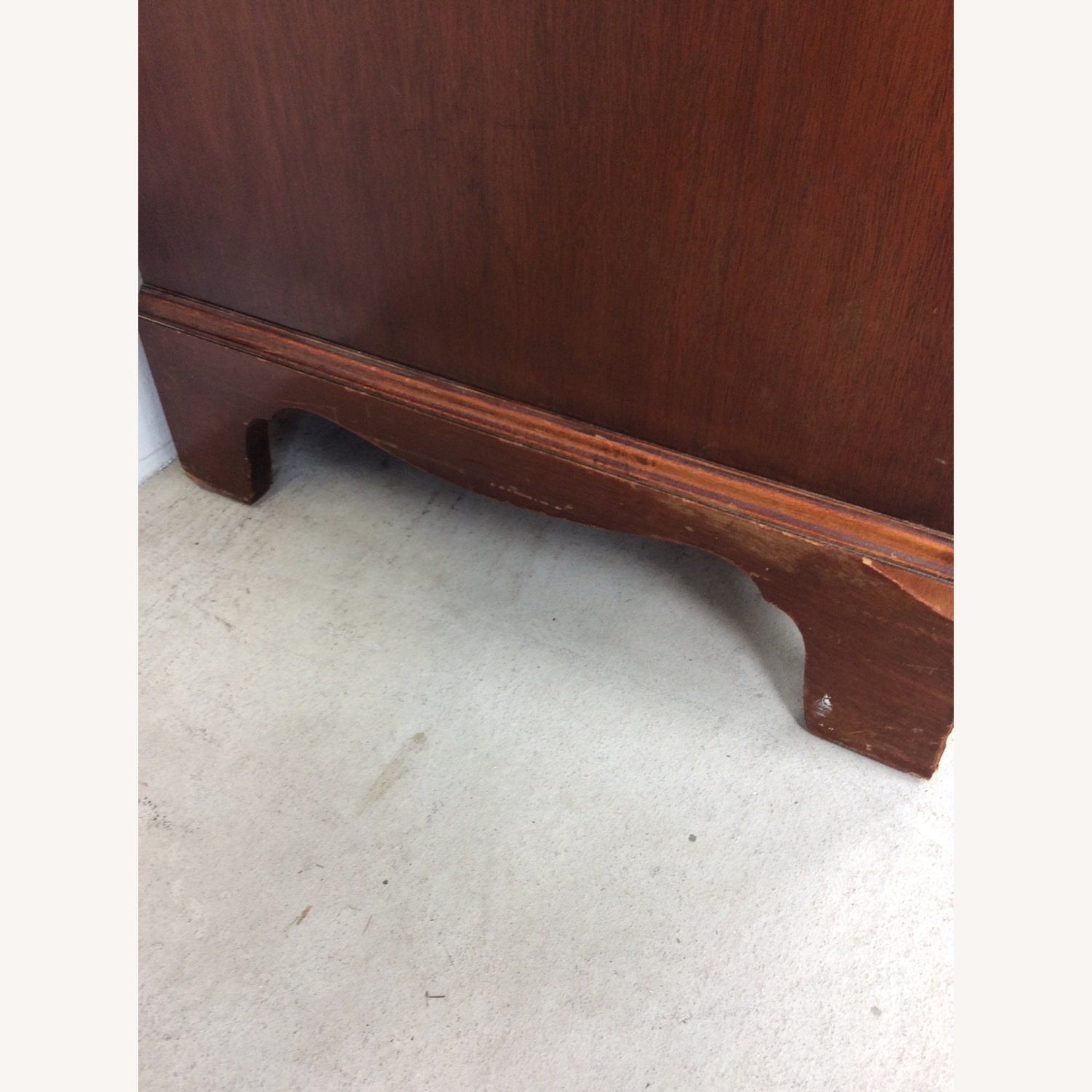 Mid Century Georgian Style Lowboy with Bowfront - image-16