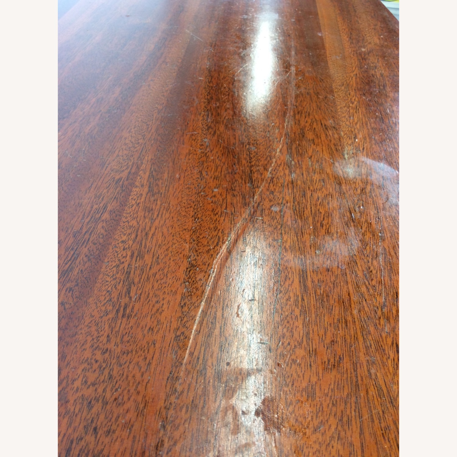 Mid Century Georgian Style Lowboy with Bowfront - image-11