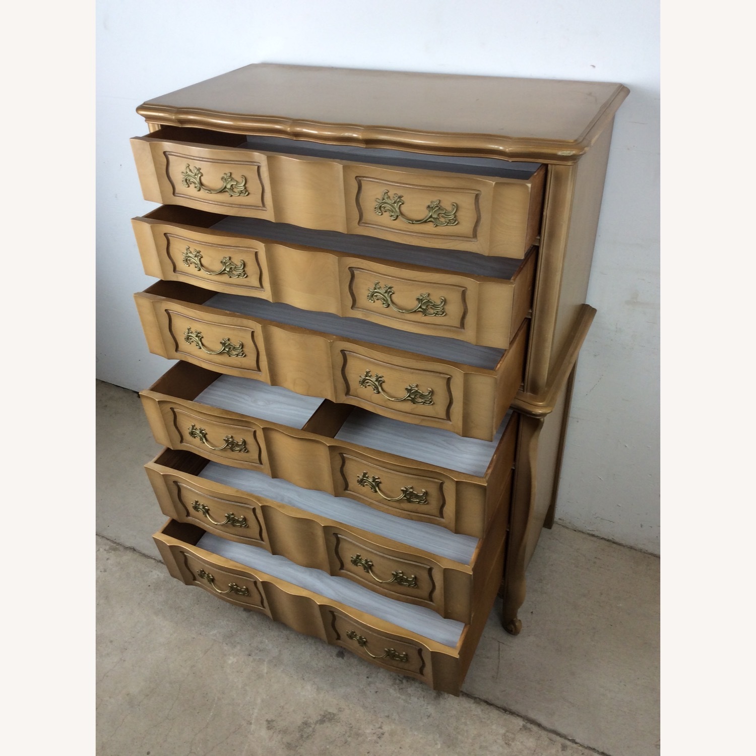 Mid Century French Provincial Highboy - image-18