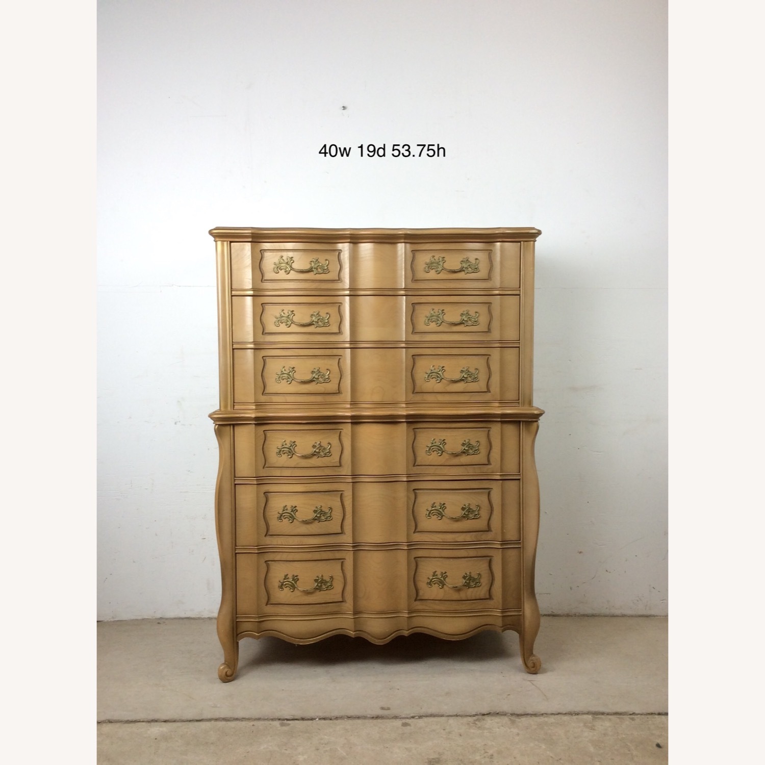 Mid Century French Provincial Highboy - image-1