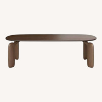 Roche Bobois Pulp Dark Brown Wood Dining Table