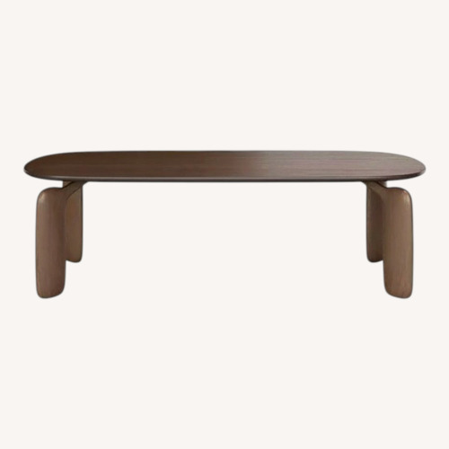 Used Roche Bobois Pulp Dark Brown Wood Dining Table for sale on AptDeco
