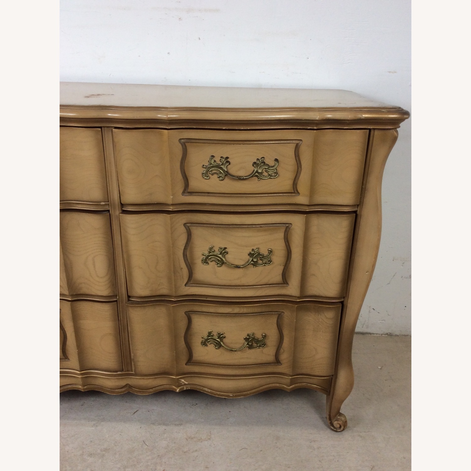 Mid Century French Provincial Lowboy Dresser - image-9