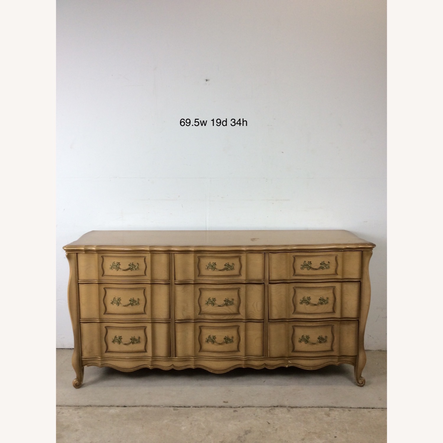 Mid Century French Provincial Lowboy Dresser - image-21