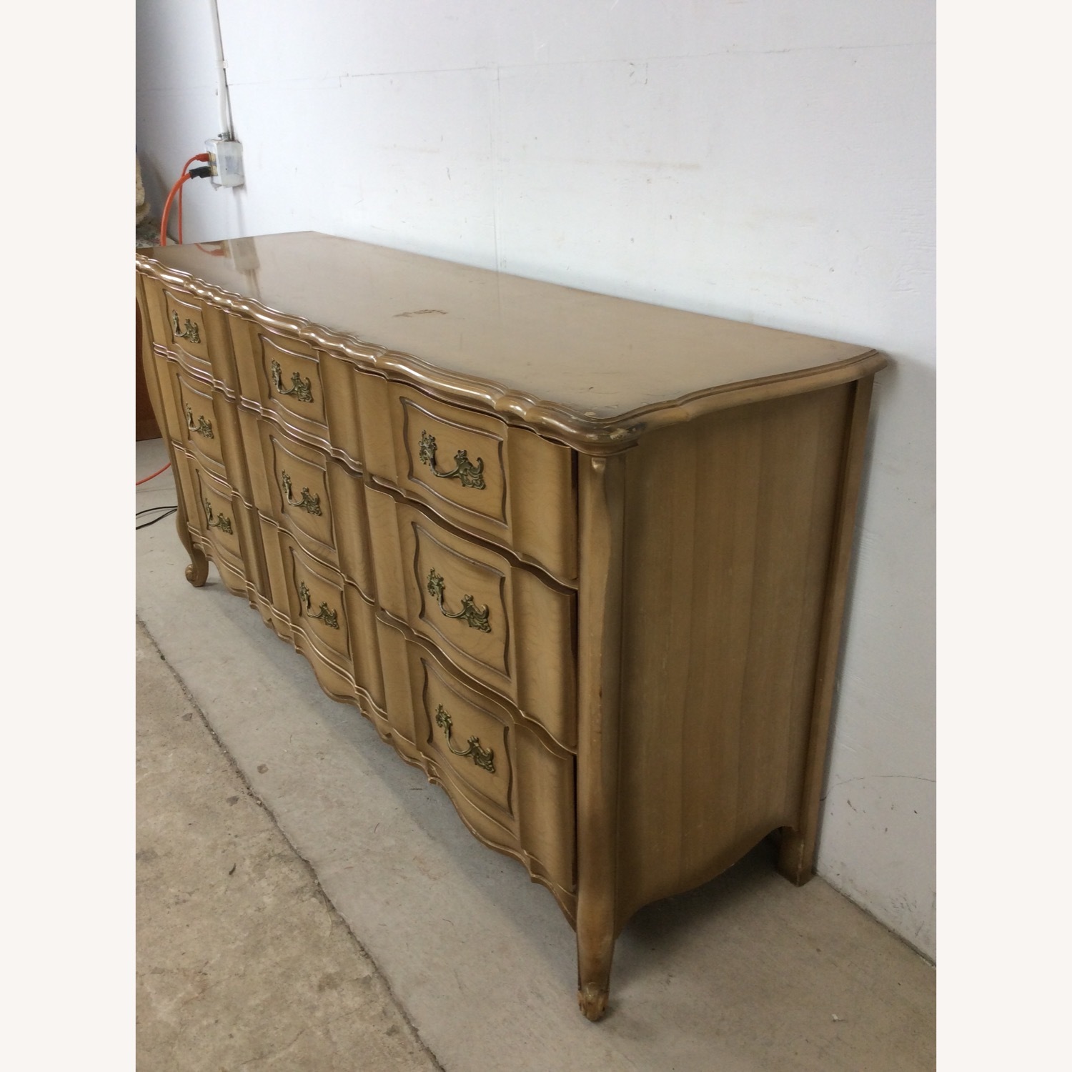 Mid Century French Provincial Lowboy Dresser - image-6