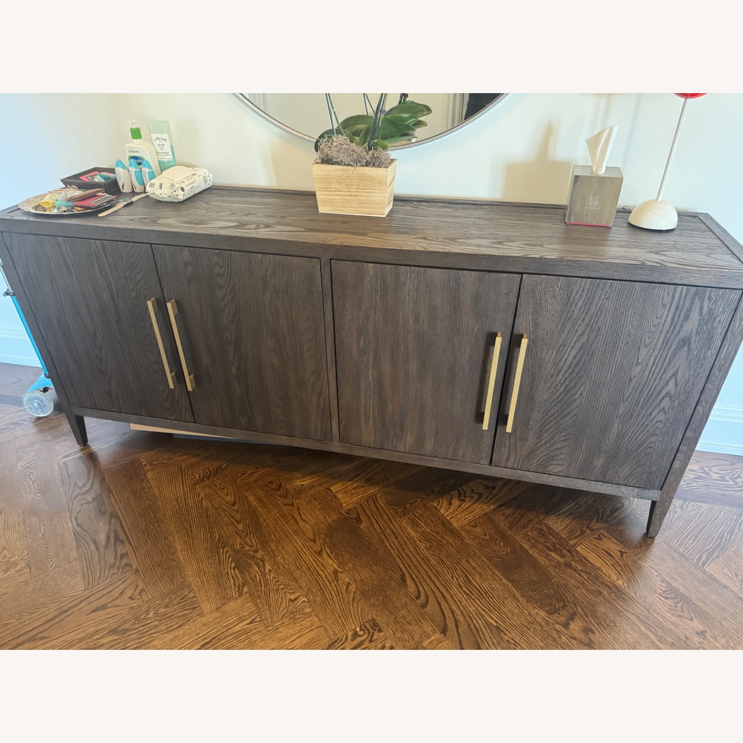 Restoration Hardware Dark Brown French Contemporary Sideboard - image-2
