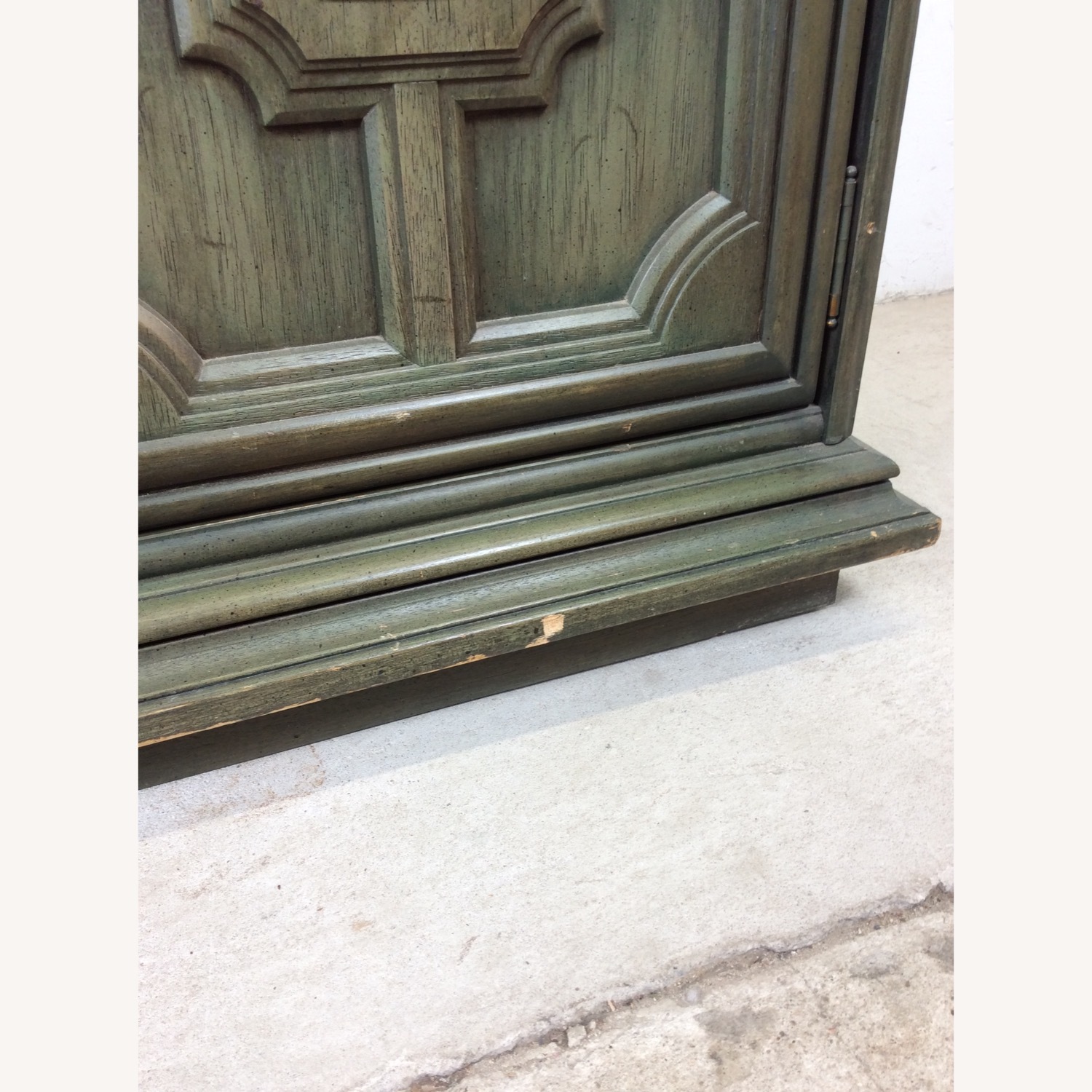 Mid Century Jade Credenza with Brass Hardware - image-9