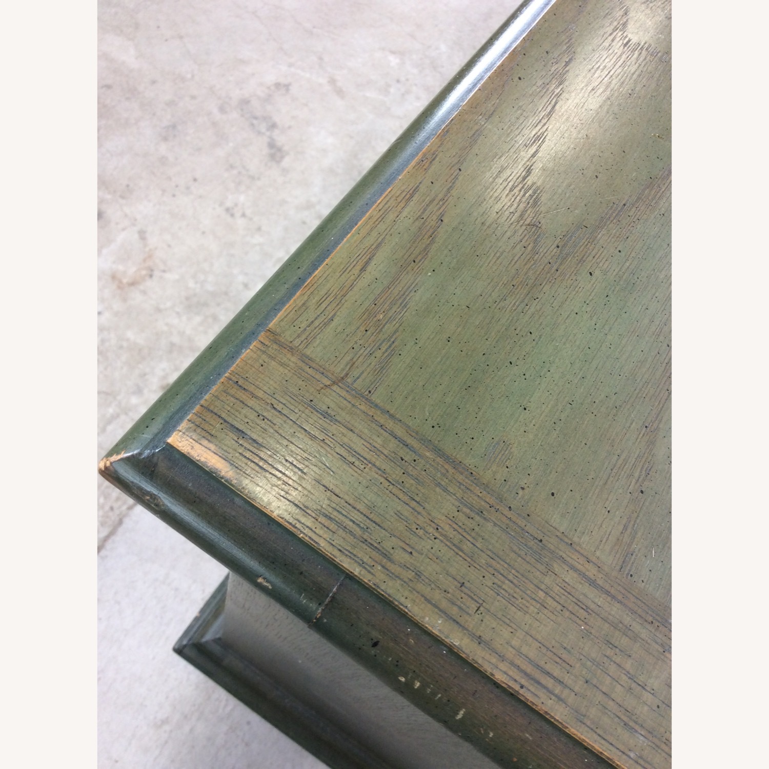 Mid Century Jade Credenza with Brass Hardware - image-14