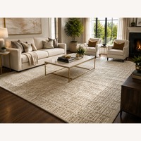Restoration Hardware Rajouri Silk & Wool Rug – 12' × 15' Wheat