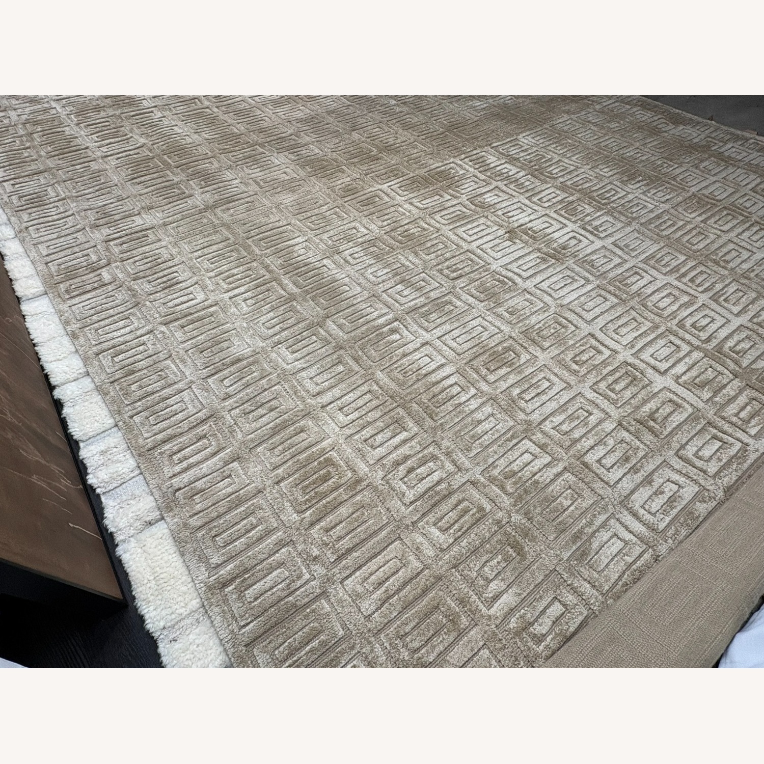 Restoration Hardware Rajouri Silk & Wool Rug – 12' × 15' Wheat - image-1