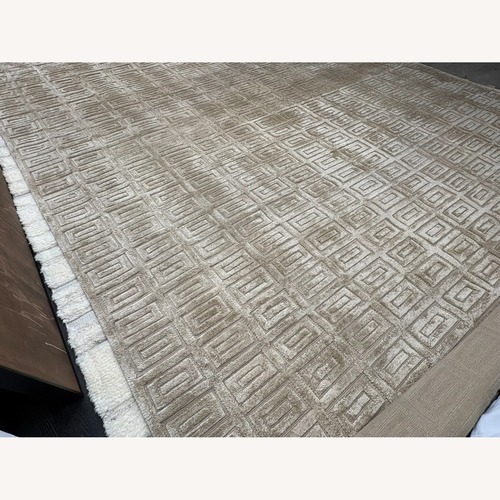 Used Restoration Hardware Rajouri Silk & Wool Rug – 12' × 15' Wheat for sale on AptDeco